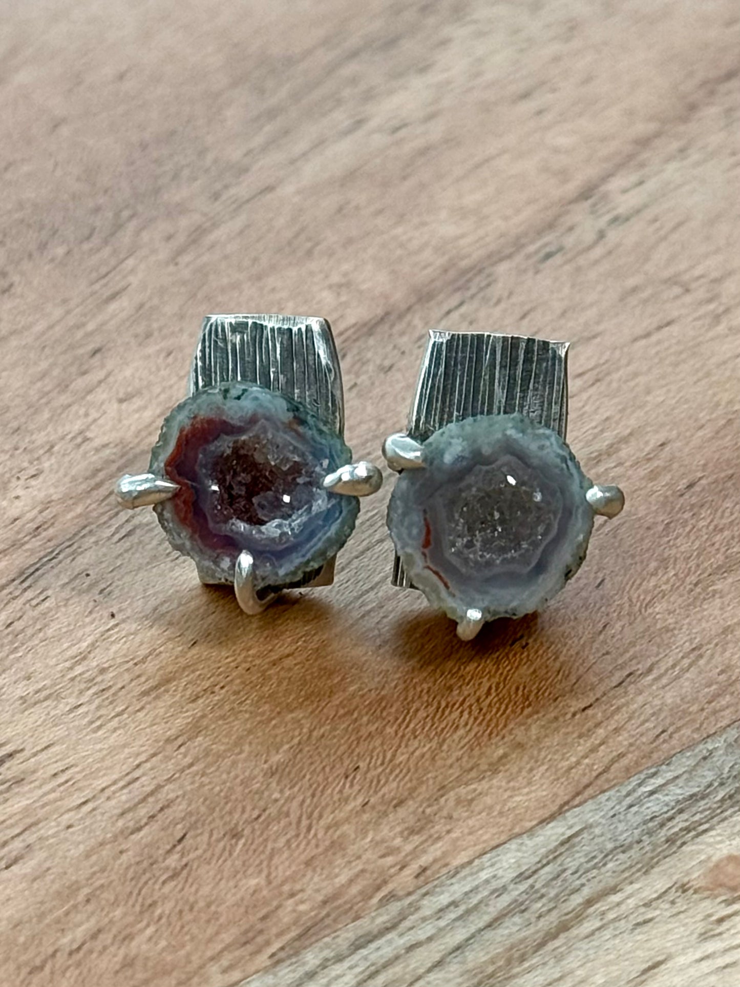 Tabasco Geode Stud Earrings